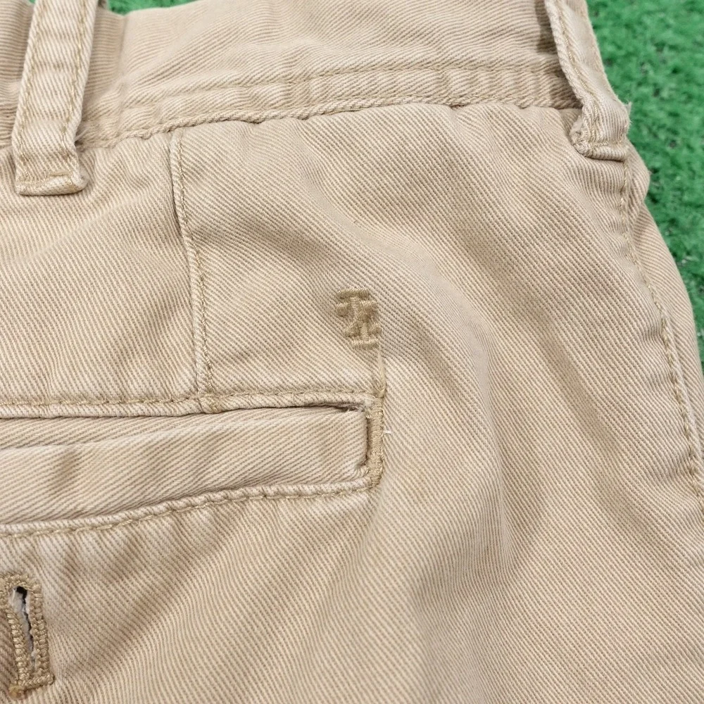 Izod Shorts Mens 36 Khaki Beige Casual Chino Flat Front Golf Classic Pockets -35